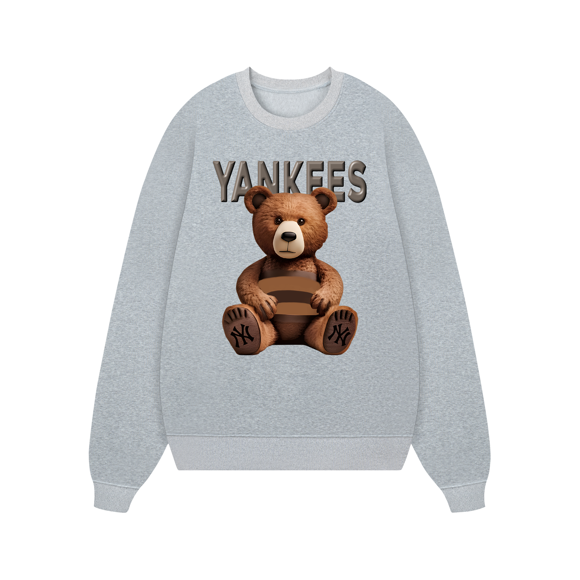 MLB Floral Teddy Bear Luxury Sweater