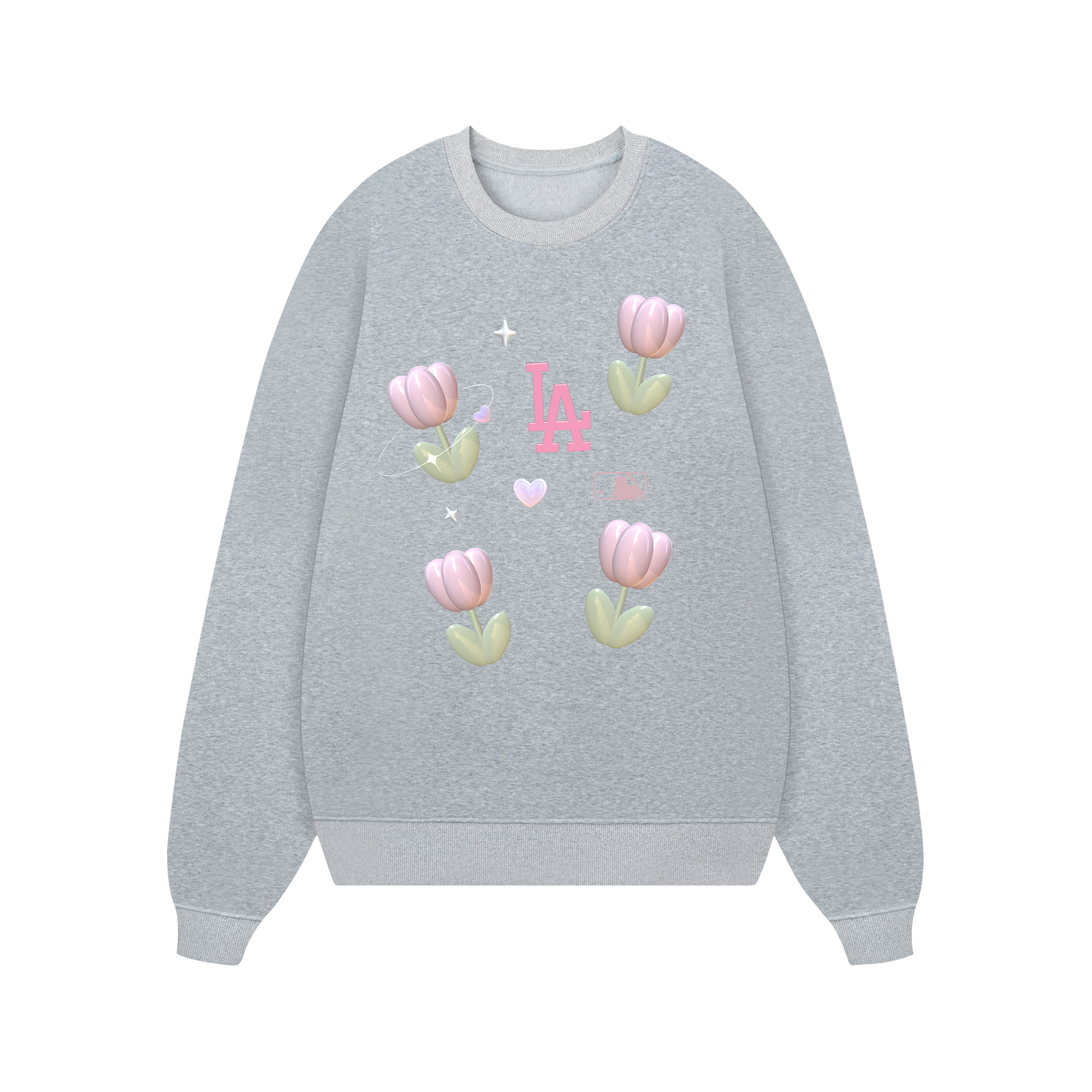 MLB Floral Cute LA Tulip Sweater