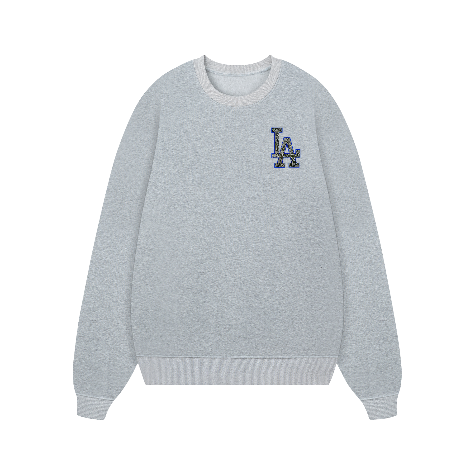 MLB Floral Blue Black Sweater