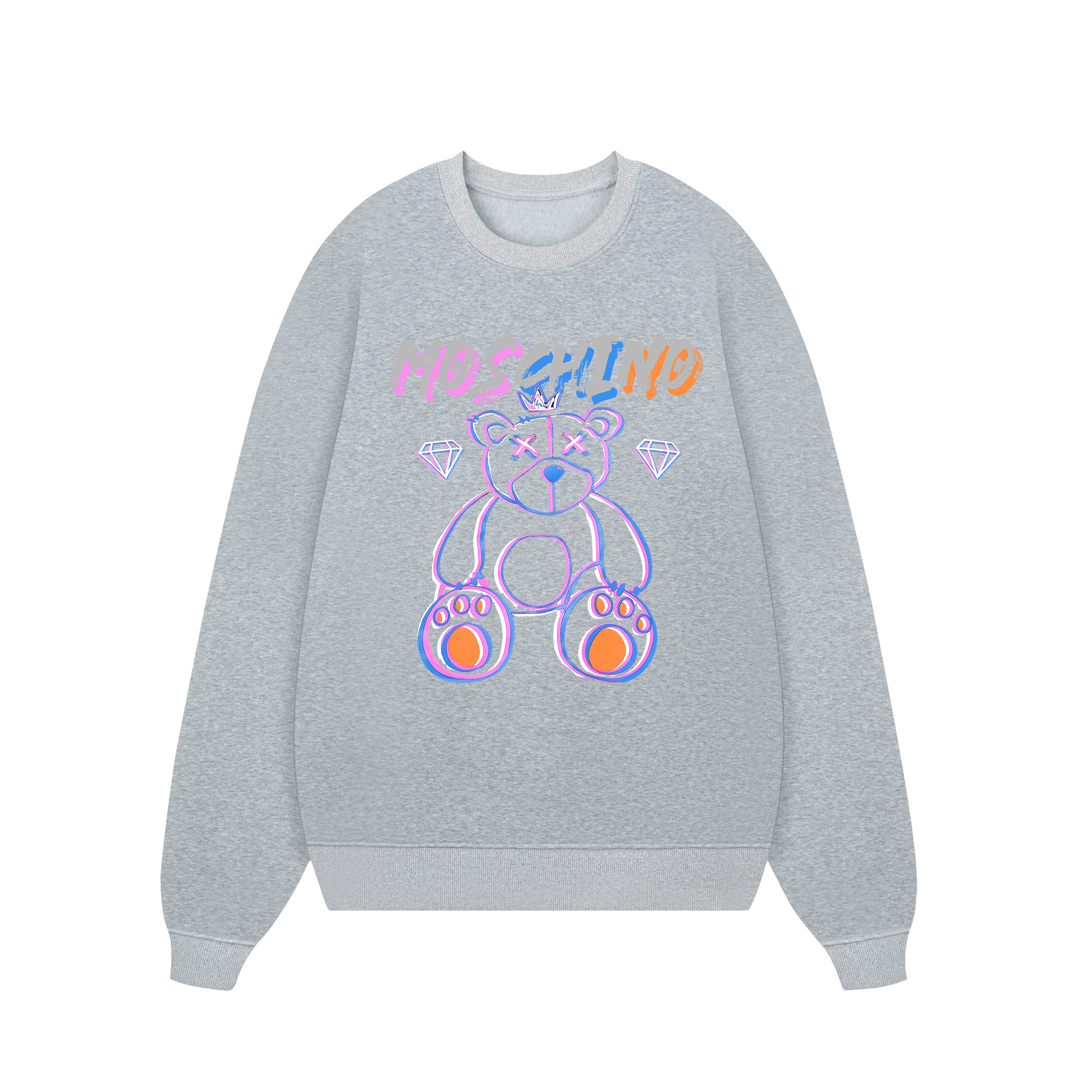 Moschino Blue Pink Bear Sweater