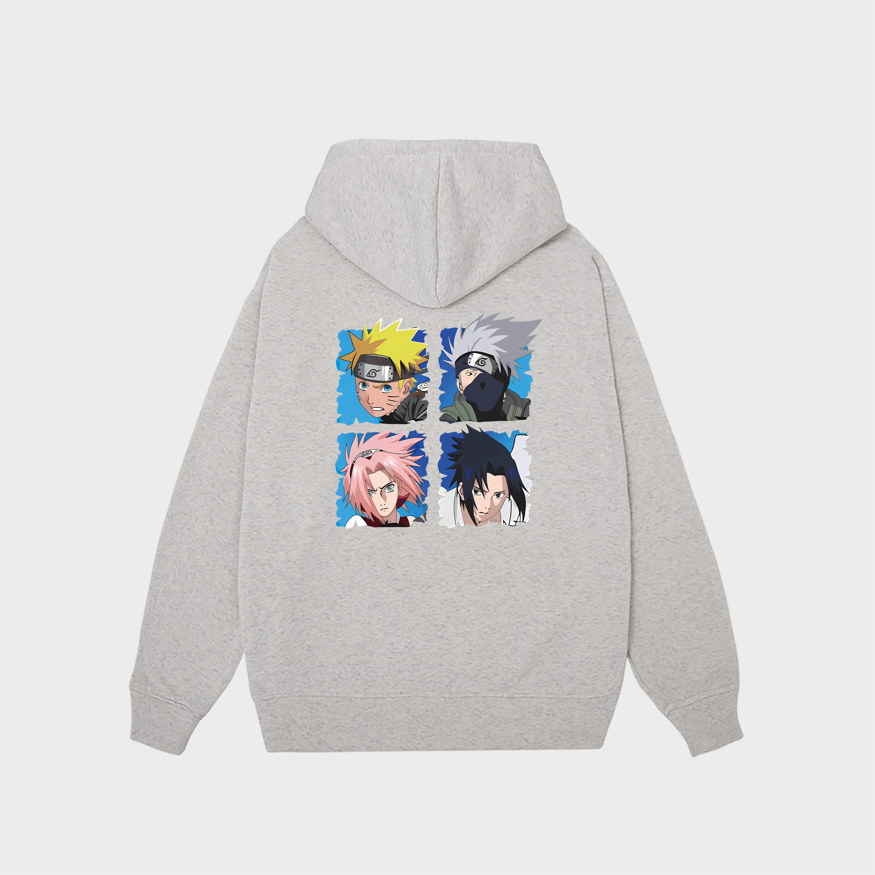 NARUTO TEAM 7 ANIME FANART HOODIE / XÁM