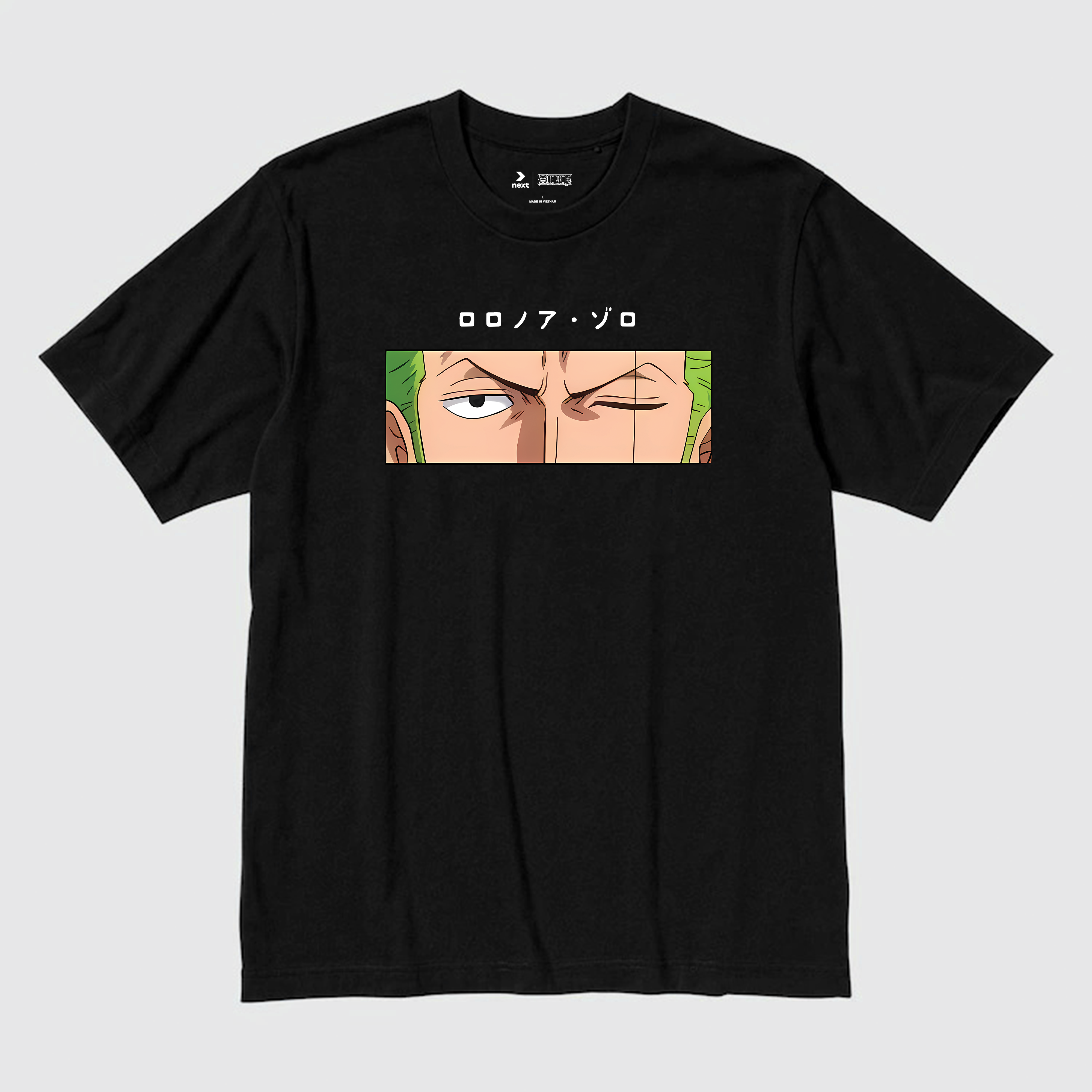 ONE PIECE PIRATE ZORO T-SHIRT / ĐEN